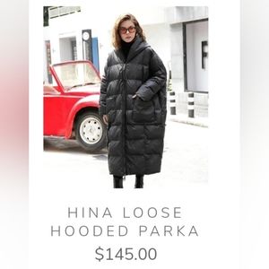 Marigold Shadows Hina loose hooded parka